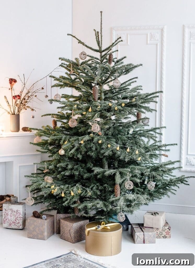 Minimalist Christmas tree design