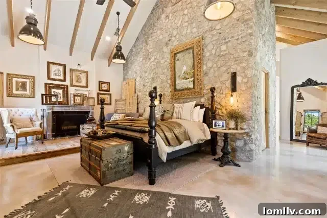 Luxurious interior details of the Château-Inspired Estate