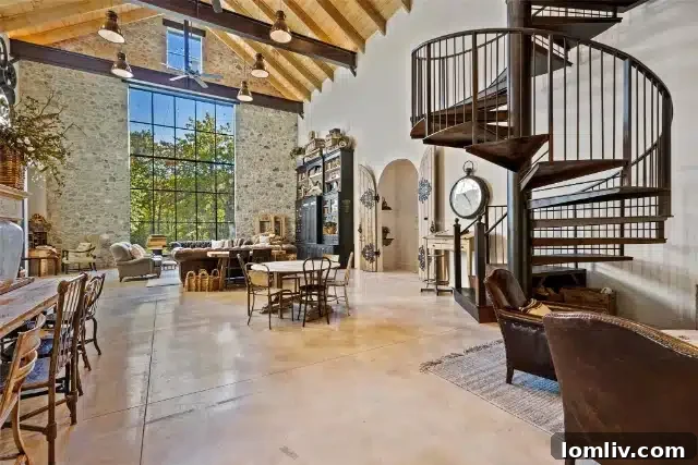 Exquisite landscaping surrounding the Lakeview Ranch property