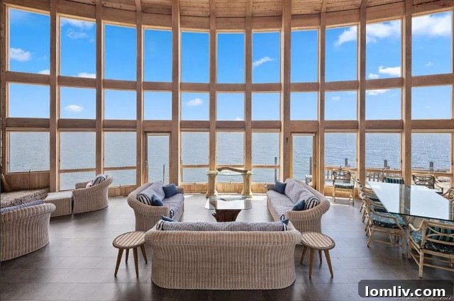 Santa, This Christmas, Lavish Me With a Connecticut Island Home 6 Waterfront view of the Branford Green Island house from the ocean side, showcasing its unique location