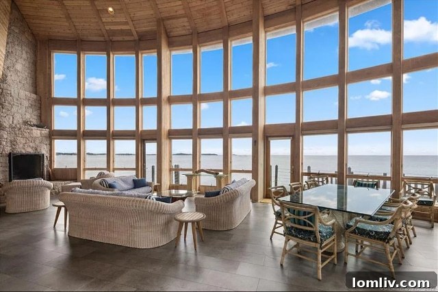 Santa, This Christmas, Lavish Me With a Connecticut Island Home 7 Beautiful sunset over the ocean, with the silhouette of an island home in the distance, creating a serene scene