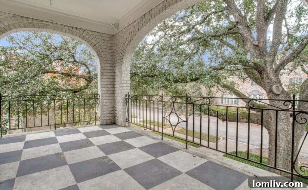 Front entrance and porch of the historic duplex