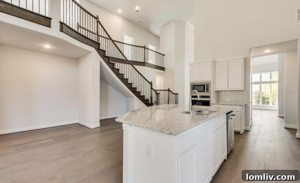 Elegant dining area adjacent to the kitchen, perfect for entertaining