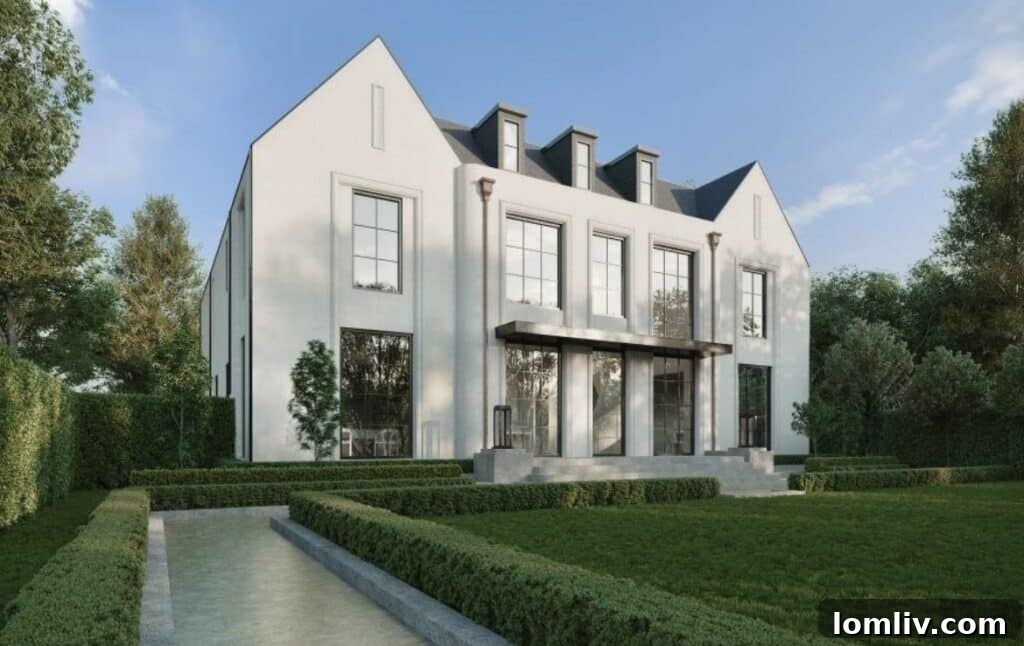 Exterior of Sophisticated Highland Park Residence