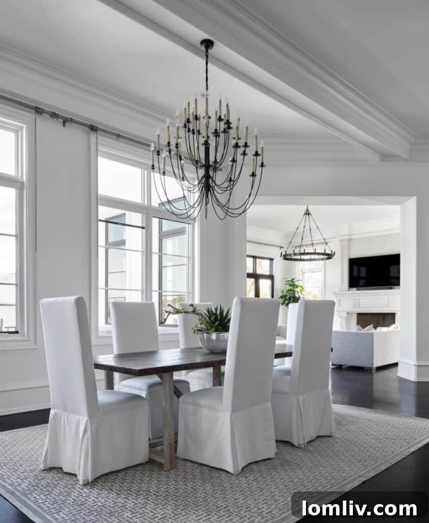 Luxurious Dining Room with Custom Finishes