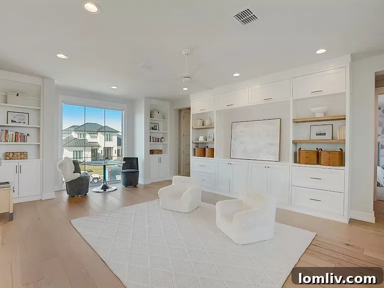 Modern and spacious walk-in closet