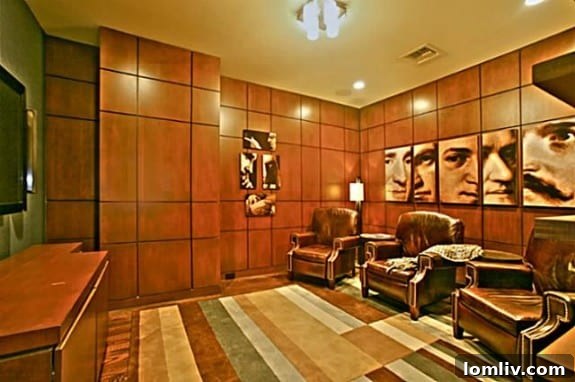 Music Room in Jaap Van Zweden's Former Dallas Residence