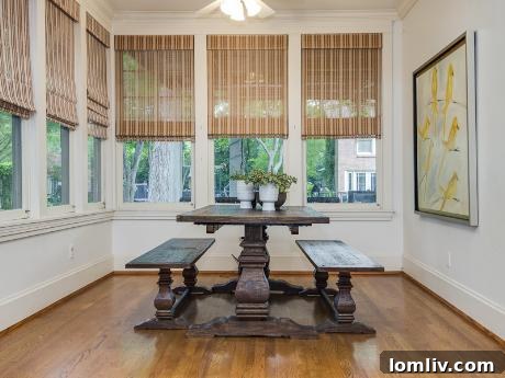 5215 Swiss Avenue Breakfast Room - Overlooking Gardens