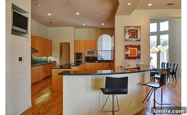 Gourmet Kitchen with High-End Appliances and Island