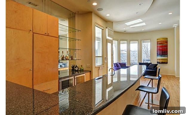 Stylish Home Bar and Entertainment Area