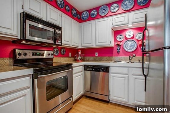 Spacious Kitchen with Granite Counters in Dallas Condo