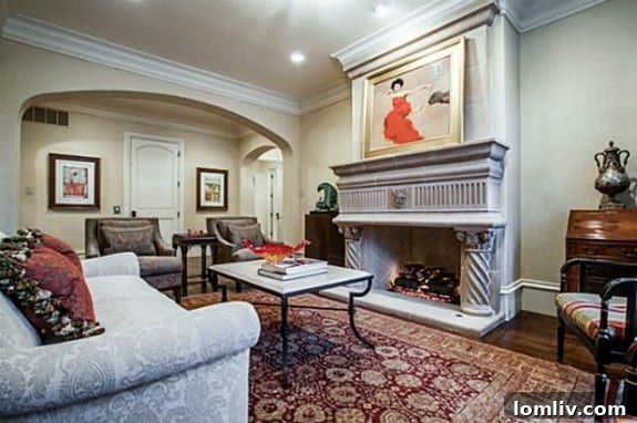 Elegant Living Room at 4305 Arcady