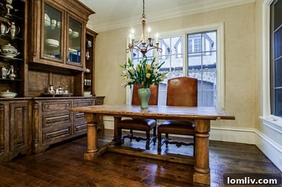 Charming Breakfast Nook with Built-ins