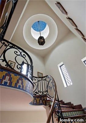 Grand Staircase and Crown Molding Detail