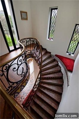 Entry Steps Leading to Bellosguardo Estate