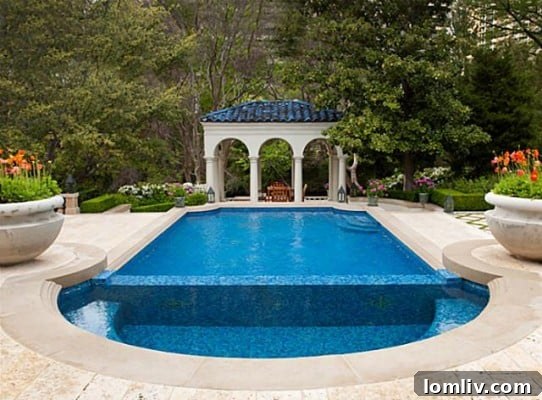 Bisazza Glass Mosaic Tiled Saltwater Pool