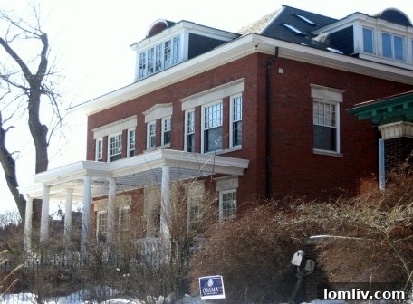 Former President Barack Obama's classic red brick home in Chicago