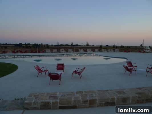 A unique and modern pool design at Light Farms community, highlighting innovative amenities for active lifestyles.