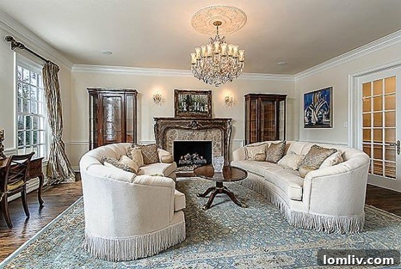 9346 Sunnybrook - Grand Living Room with Fireplace