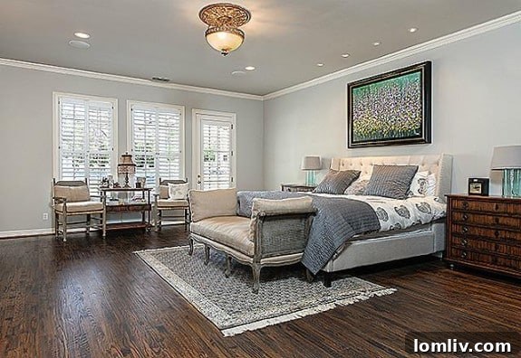 9346 Sunnybrook - Luxurious Downstairs Master Bedroom with Fireplace