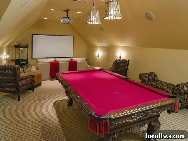 4923 Deloache Media Game Room Upstairs