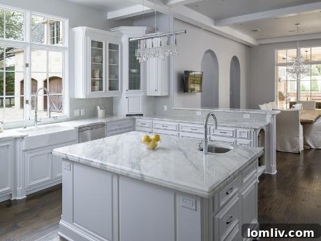 Stylish Kitchen with Glass Cabinetry