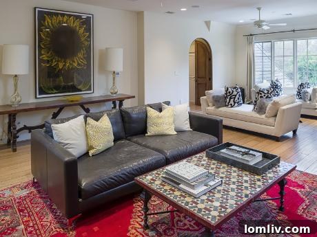 Cozy Family Room with Fireplace