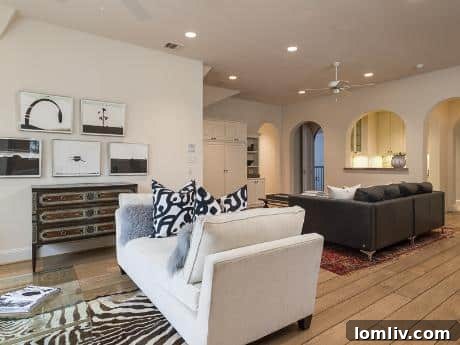 Family Room Overlooking Outdoors