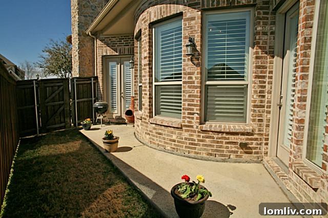 Charming Side Patio at 8325 Lindsay Gardens