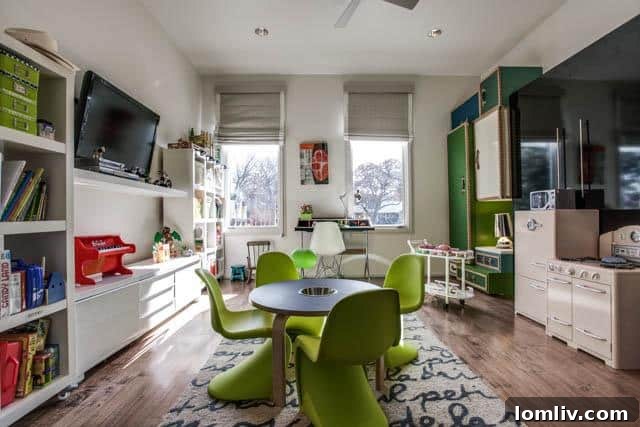Bright and airy playroom or secondary living area at 6607 Desco Drive