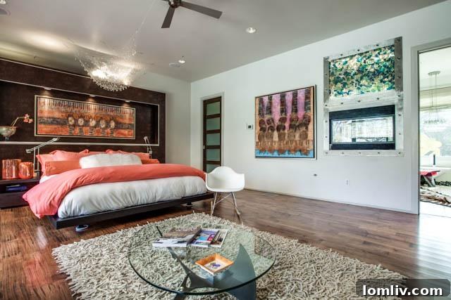 Comfortable and well-appointed bedroom in 6607 Desco Drive, featuring modern decor
