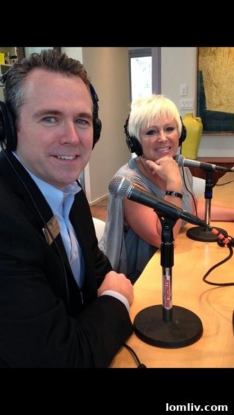 Paige Elliott on air during the live radio broadcast at 6607 Desco Drive