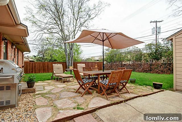 Spacious Fenced Backyard at 851 Peavy Road