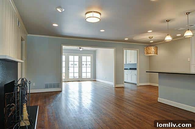 Bright and open living and dining area at 5446 Glenwick Lane