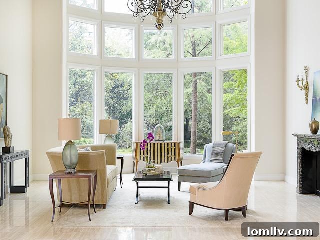 Elegant Living Room at 10104 Lennox Lane