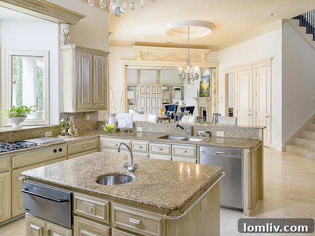 Gourmet Kitchen with Island at 10104 Lennox Lane