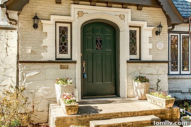 Charming Tudor Home Entrance - 6523 Lakewood Boulevard Dallas