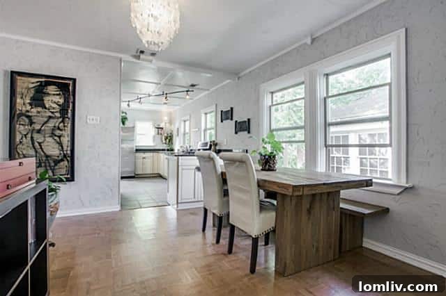 Modern Dining Area in Renovated Hollywood Heights House