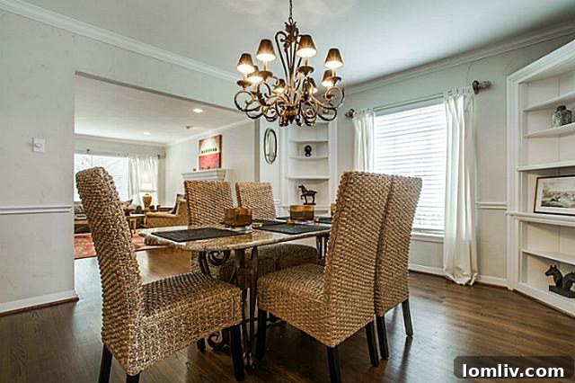 Friday Four Hundred: Charming Traditional Home in Stonewall Jackson Country 4 Elegant Dining Area at 6055 Anita Street