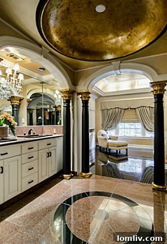 5323 Swiss Avenue Opulent Master Bathroom