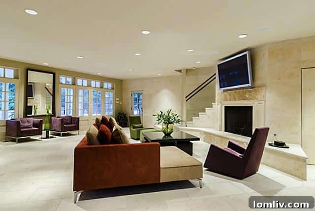 5323 Swiss Avenue Pool House Living Area