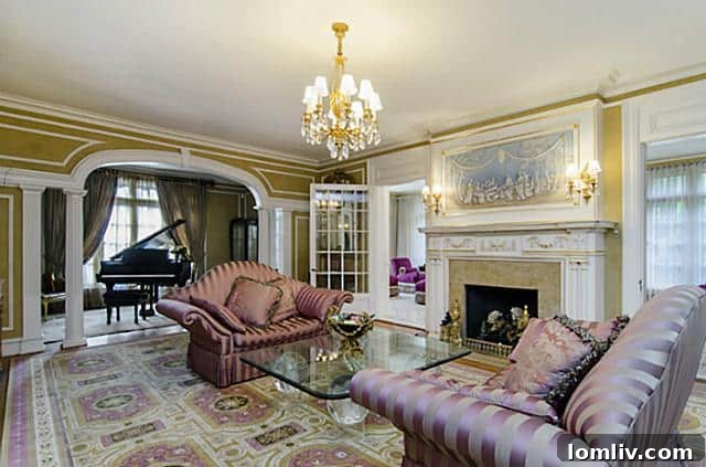 5323 Swiss Avenue Elegant Living Room