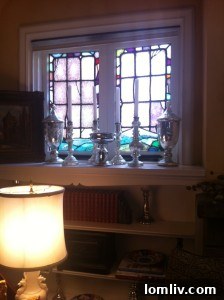Original stained glass windows