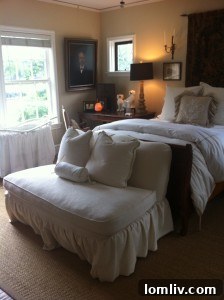 Guest room in preserved original condition