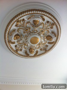 Grand ceiling and wall moldings
