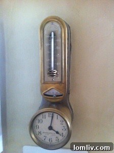 Rare 1876-1920 Minneapolis Honeywell Clock Thermometer