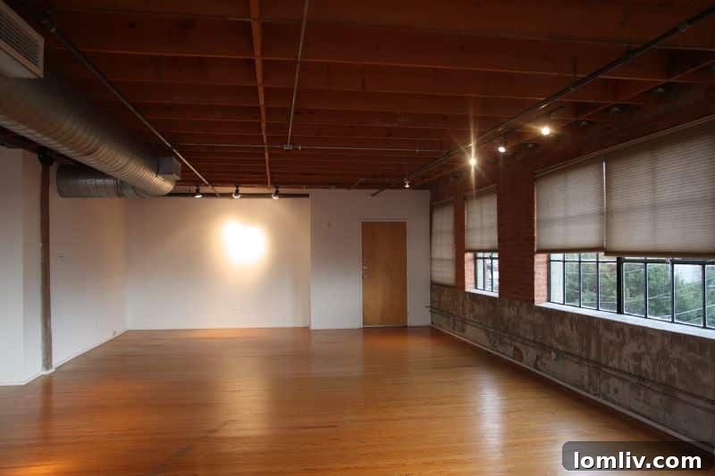 Stylish entry corridor of loft unit 317