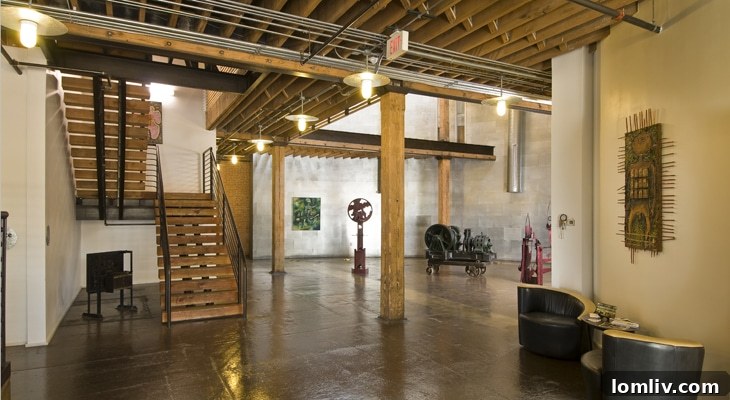Luxurious Mitchell Lofts Lobby with modern seating