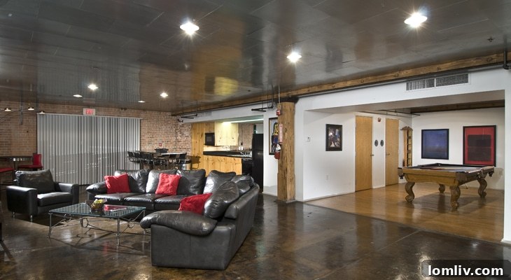 Elegant Mitchell Lofts Common Area with contemporary decor