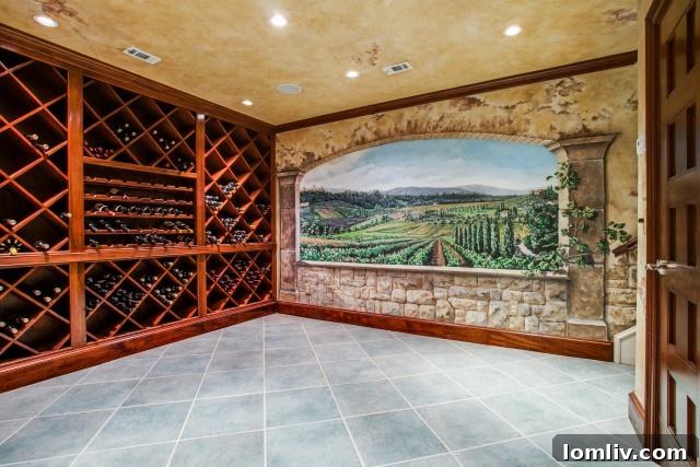 Luxurious Wine Cellar in the Guest House at 4511 Arcady Avenue